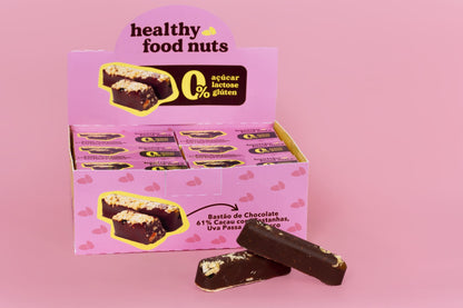 Caixa de Barrinhas de Chocolates Preto e Branco com Nuts (480g)